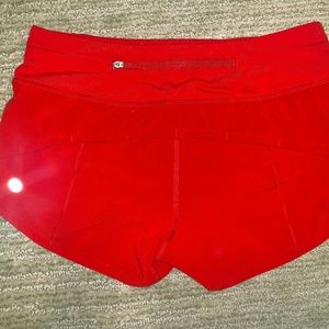 Red Lululemon Shorts - size 2